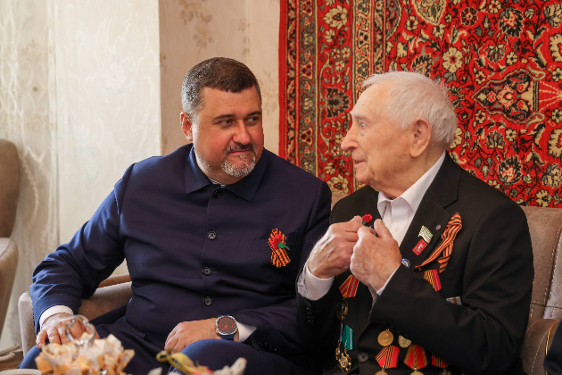 Фёдор Щукин навестил участника Великой Отечественной войны Юрия Петрухина