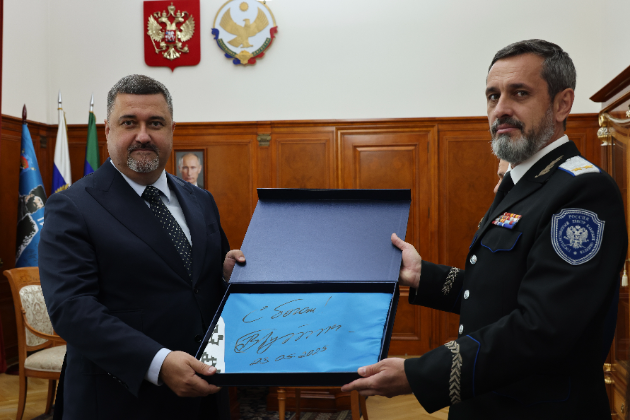 Фёдор Щукин встретился с заместителем полномочного представителя Президента России в СКФО Виталием Кузнецовым