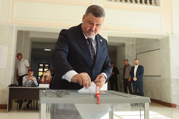Фёдор Щукин проголосовал на выборах депутатов Госдумы и Народного Собрания Дагестана