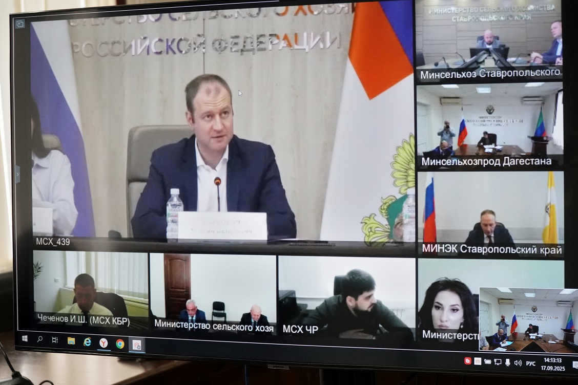 Врио министра сельского хозяйства и продовольствия РД Зураб Куччаев принял участие в совещании в режиме ВКС